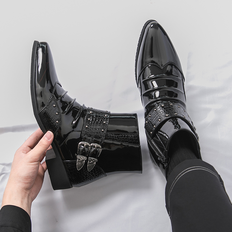Boots - Herenlaarzen Hoge kwaliteit lakleren zakelijke laarzen
