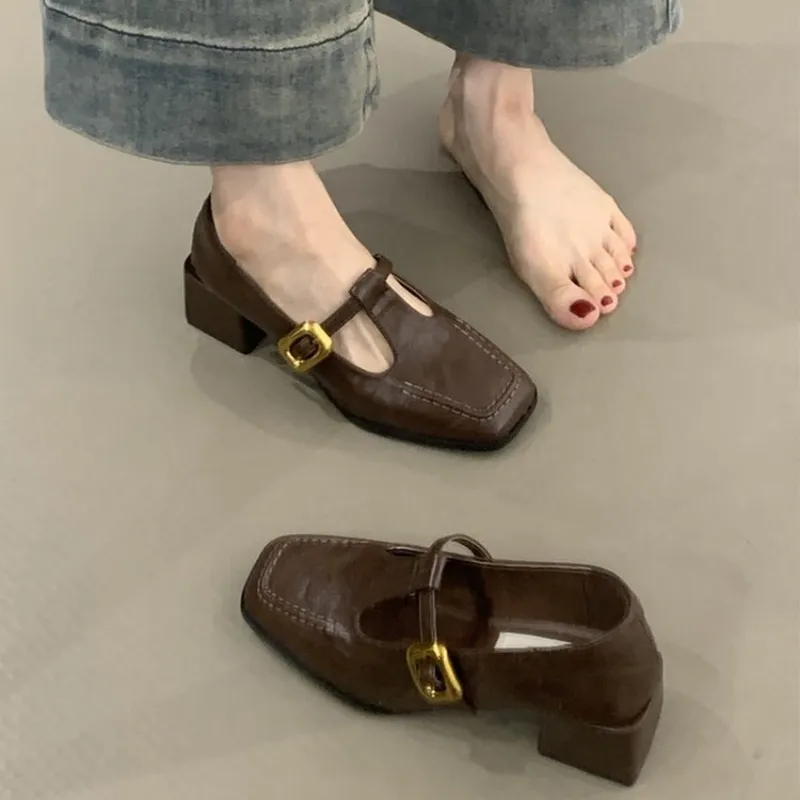 Women'S Shoes - Dames Mary Jane schoenen met vierkante