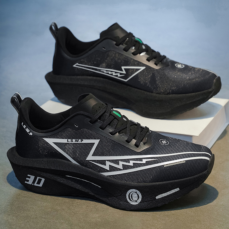 Breathable Mesh Athletic Shoes - Heren Marathon Hardloopschoenen met Carbonplaat, Speciale