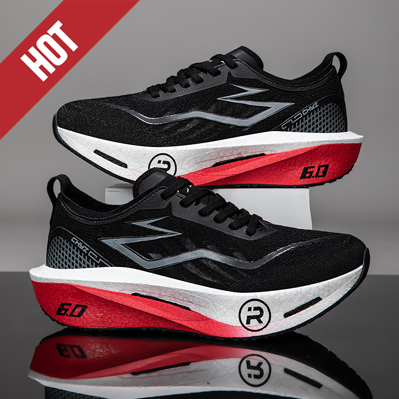 Breathable Mesh Athletic Shoes - Hoogwaardige hardloopschoenen voor heren, met carbonbord,