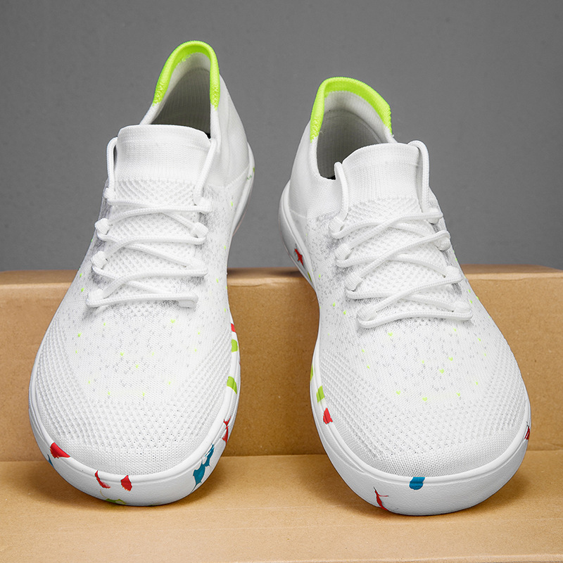 Nieuwe Heren Casual Schoenen A - Knit Fabric Lace Up Sneakers recensie en prijs