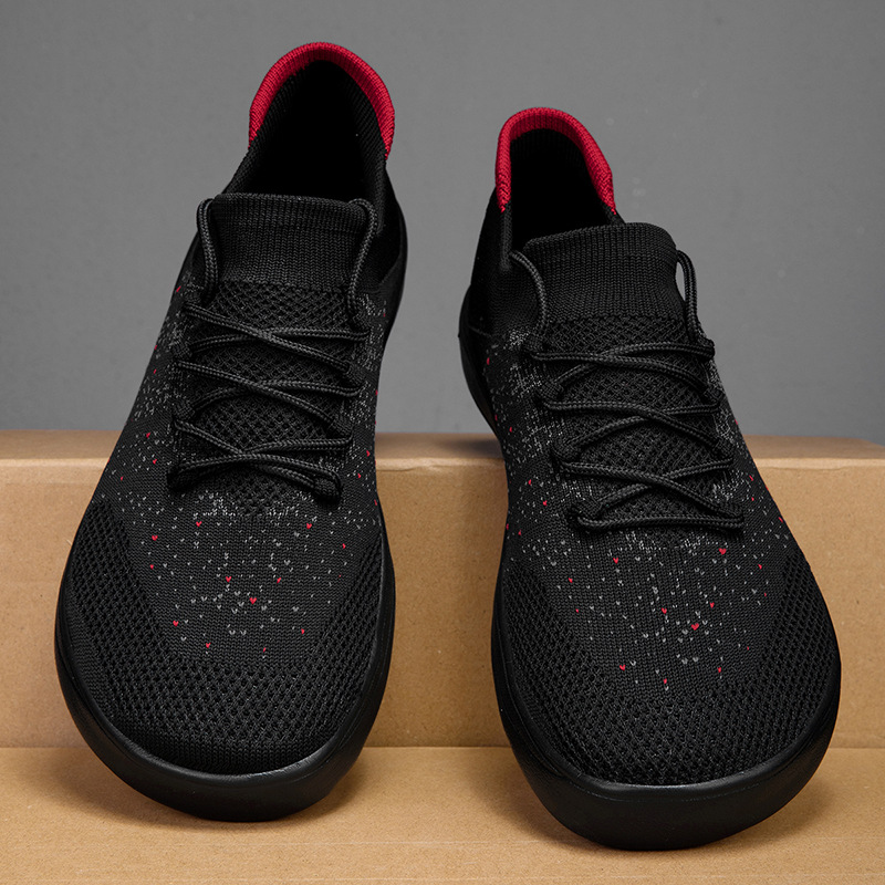 Nieuwe Heren Casual Schoenen A - Knit Fabric Lace Up Sneakers recensie en prijs