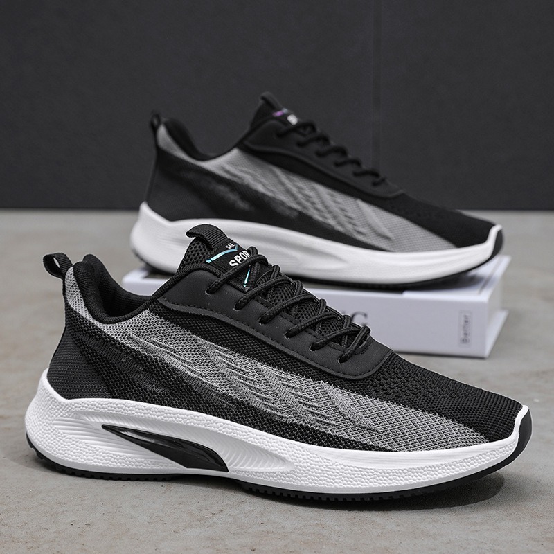 designer loopschoenen man adem - Knit Fabric Lace Up Sneakers recensie en prijs