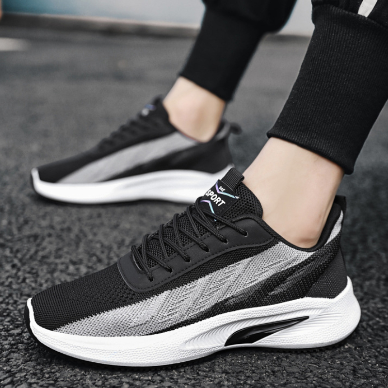 designer loopschoenen man adem - Knit Fabric Lace Up Sneakers recensie en prijs